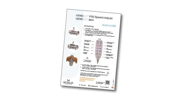 Snelstartgids VENDLET V5S Speed Adjust / Bari Snelstartgids VENDLET V5S Speed Adjust / Bari
