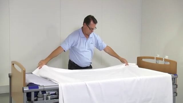 Plaatsen van het wentellaken